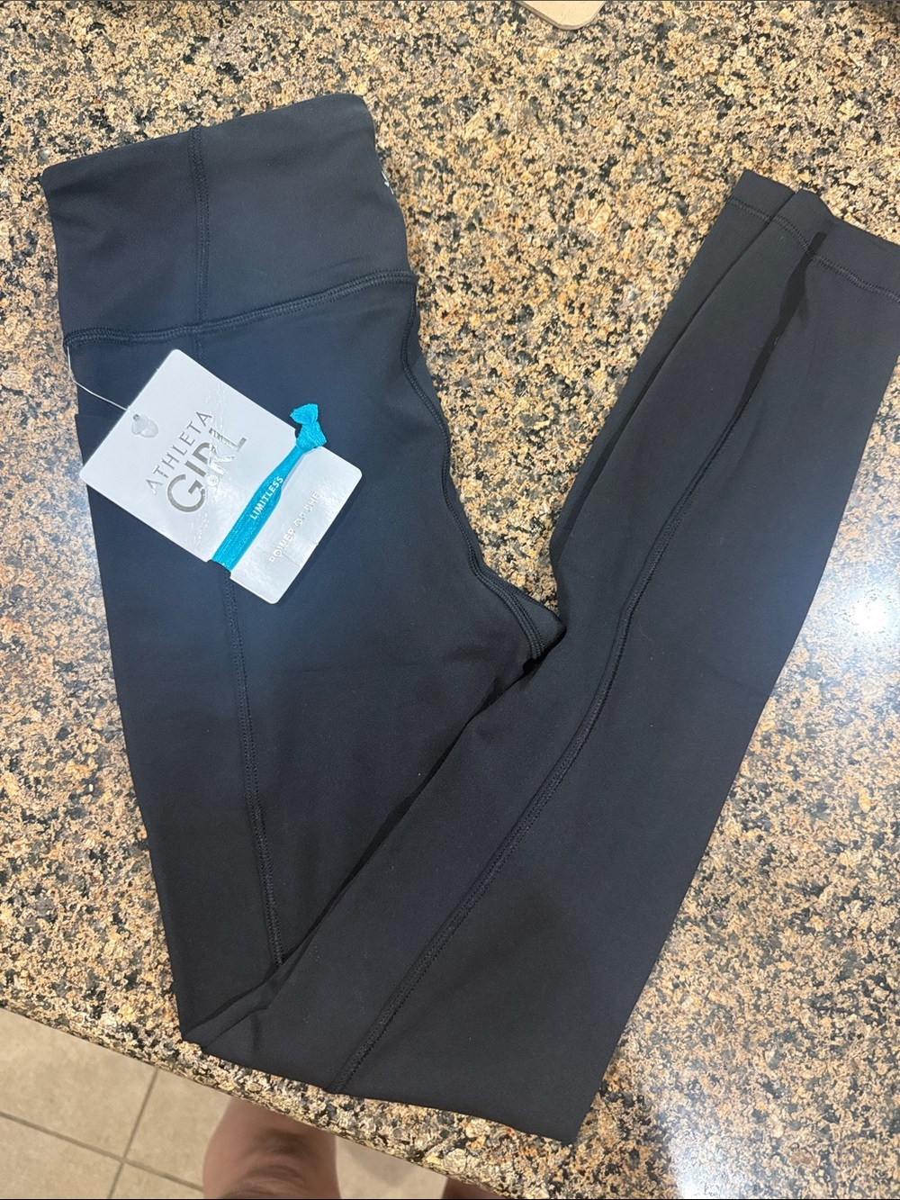 Athleta Black Girls' High-Rise Performance Leggings